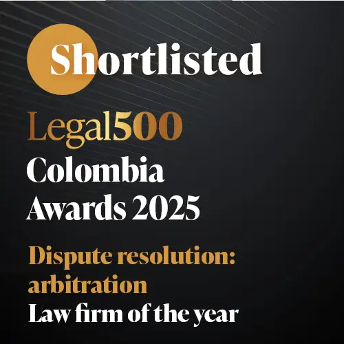 Rua Abogados - Legal 500 Colombia 2025 Dispute Resolución: Law Firm of the year